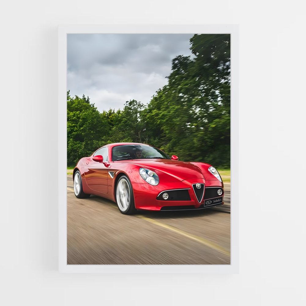 Poster Alfa sur la Route – affiche Alfa Romeo (vue 3)